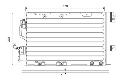 Конденсатор, кондиционер VALEO 818114