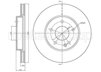 Bremžu diski METELLI 23-0314C