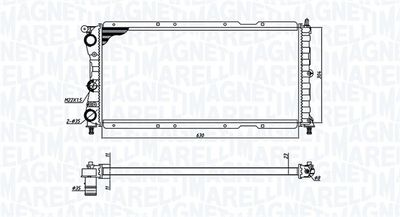 Radiators, Motora dzesēšanas sistēma MAGNETI MARELLI 350213171400