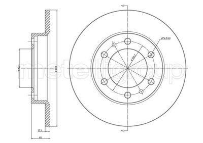 Тормозной диск METELLI 23-1671C