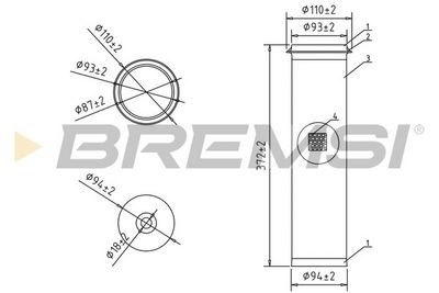 Gaisa filtrs BREMSI FA2195