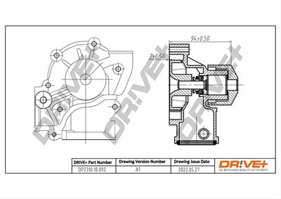 Ūdens sūknis, dzinēja dzesēšana Dr!ve+ DP2310.10.092