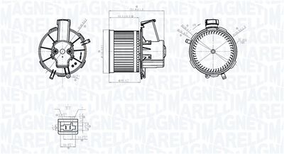 Вентилятор салона MAGNETI MARELLI 069412778010