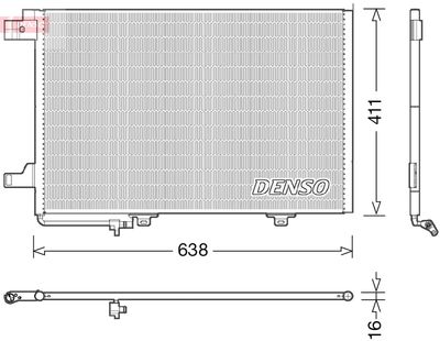 Конденсатор, кондиционер DENSO DCN17007