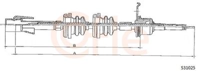 Тросик спидометра COFLE S31025