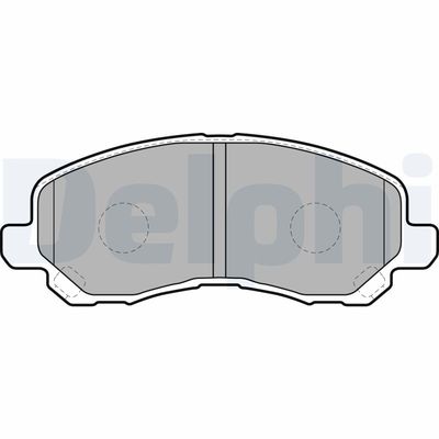 Комплект тормозных колодок, дисковый тормоз DELPHI LP1684