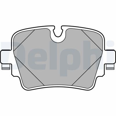 Bremžu uzliku kompl., Disku bremzes DELPHI LP2767