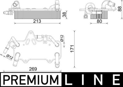 Eļļas radiators, Automātiskā pārnesumkārba MAHLE CLC 283 000P