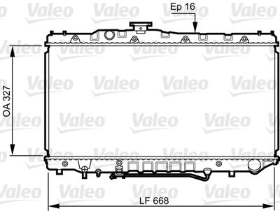 Radiators, Motora dzesēšanas sistēma VALEO 731110