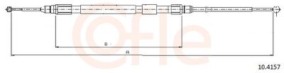 Тросик, cтояночный тормоз COFLE 10.4157