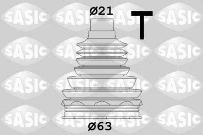 Комплект пыльника, приводной вал SASIC 1906075