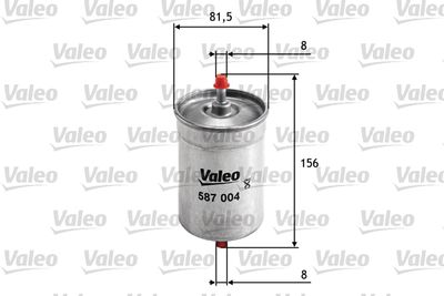 Топливный фильтр VALEO 587004