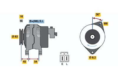Ģenerators BOSCH 0986042281