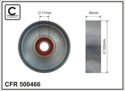 Паразитный / ведущий ролик, поликлиновой ремень CAFFARO 500466