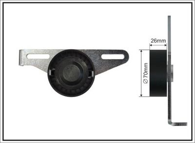 Натяжитель ремня, клиновой зубча CAFFARO 48-00 SC