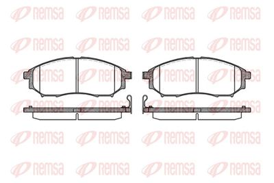 Bremžu uzliku kompl., Disku bremzes REMSA 0852.14