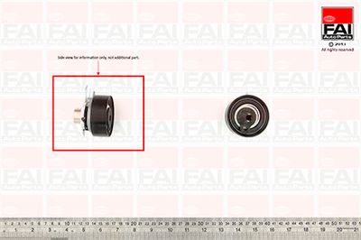 Spriegotājrullītis, Gāzu sadales mehānisma piedziņas siksna FAI AutoParts T9398