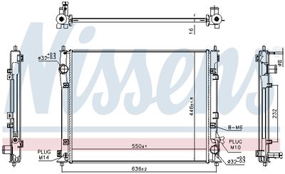 Radiators, Motora dzesēšanas sistēma NISSENS 686802