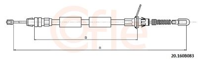 Тросик, cтояночный тормоз COFLE 20.160B083