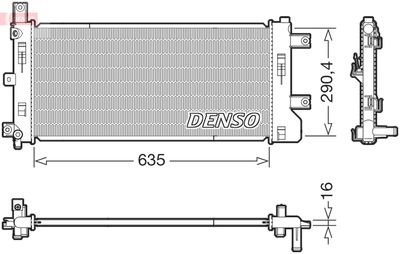 Radiators, Motora dzesēšanas sistēma DENSO DRM46105