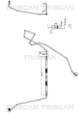 Гидравлический шланг, рулевое управление TRISCAN 8516 27002