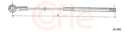 Тросик, cтояночный тормоз COFLE 92.10.990