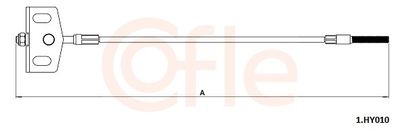 Тросик, cтояночный тормоз COFLE 92.1.HY010
