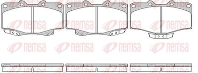Bremžu uzliku kompl., Disku bremzes REMSA 0315.04