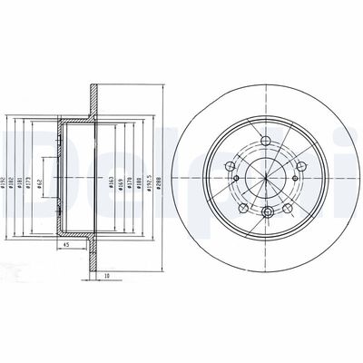 Тормозной диск DELPHI BG4156