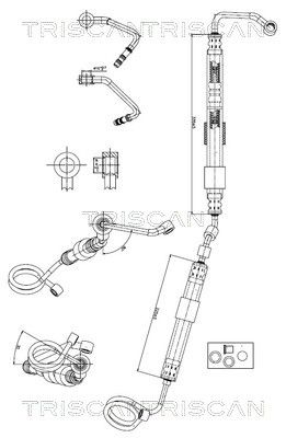 Гидравлический шланг, рулевое управление TRISCAN 8516 29065