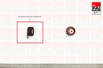 Spriegotājrullītis, Gāzu sadales mehānisma piedziņas siksna FAI AutoParts T9298