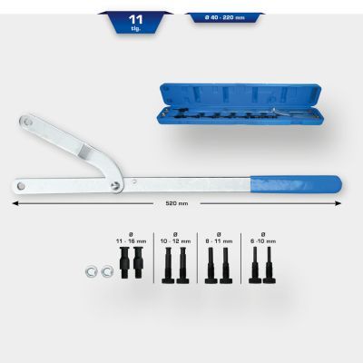 Noturēšanas instrumentu komplekts, Siksnas skriemelis KS TOOLS BT595750
