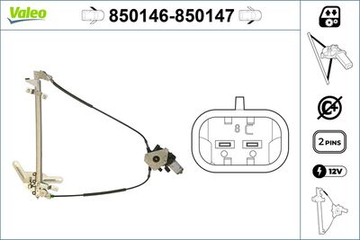 Стеклоподъемник VALEO 850146