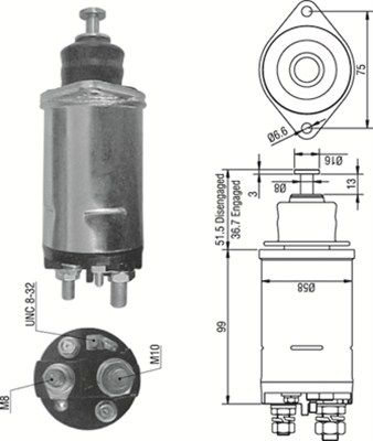 Ievilcējrelejs, Starteris MAGNETI MARELLI 940113050297