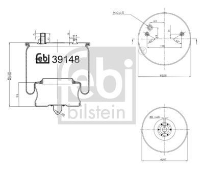 Pneimoatsperes spilvens, Pneimopiekare FEBI BILSTEIN 39148