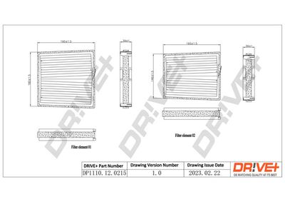 Filtrs, Salona telpas gaiss Dr!ve+ DP1110.12.0215