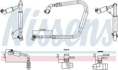 Трубопровод высокого давления, кондиционер NISSENS 849642