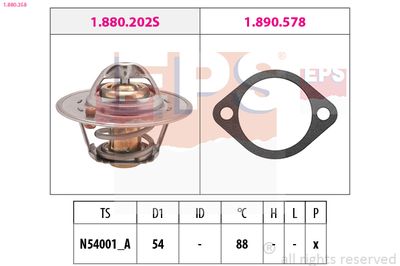 Термостат, охлаждающая жидкость EPS 1.880.358
