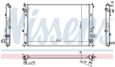 Radiators, Motora dzesēšanas sistēma NISSENS 606297