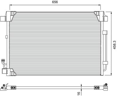 Конденсатор, кондиционер VALEO 810910