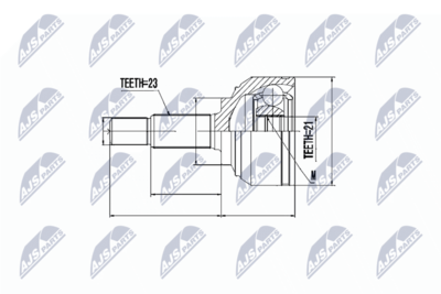 Шарнирный комплект, приводной вал NTY NPZ-NS-057