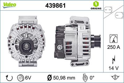 Генератор VALEO 439861