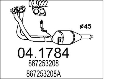 Катализатор MTS 04.1784
