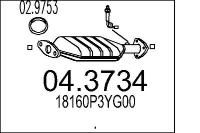 Katalizators MTS 04.3734