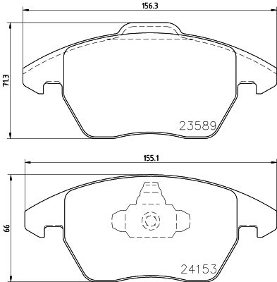 HELLA PAGID 8DB355011811 Bremžu uzliku kompl