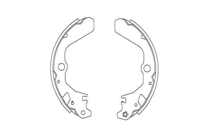 Bremžu loku komplekts KAVO PARTS KBS-8926