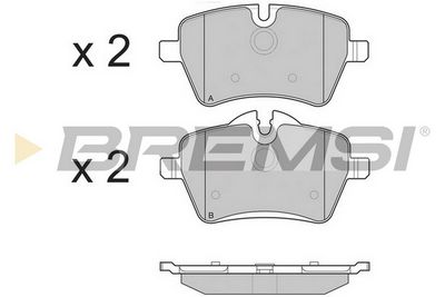 Bremžu uzliku kompl., Disku bremzes BREMSI BP3247CE
