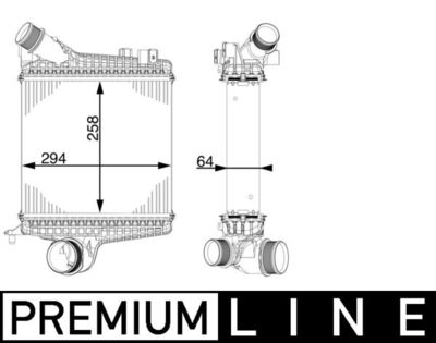 Интеркулер MAHLE CI 221 000P