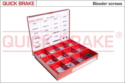 QUICK BRAKE 0002A Asortiments, Atgaisošanas skrūve