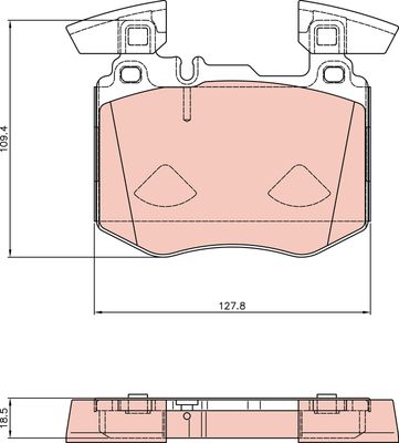 Bremžu uzliku kompl., Disku bremzes TRW GDB8310
